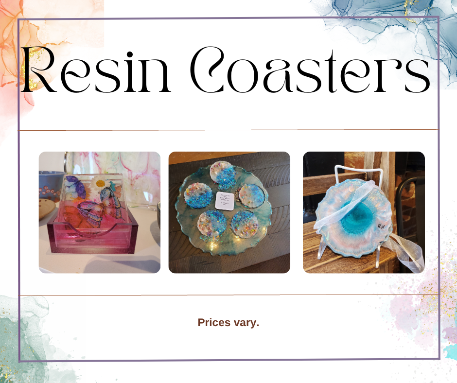 Resin coasters