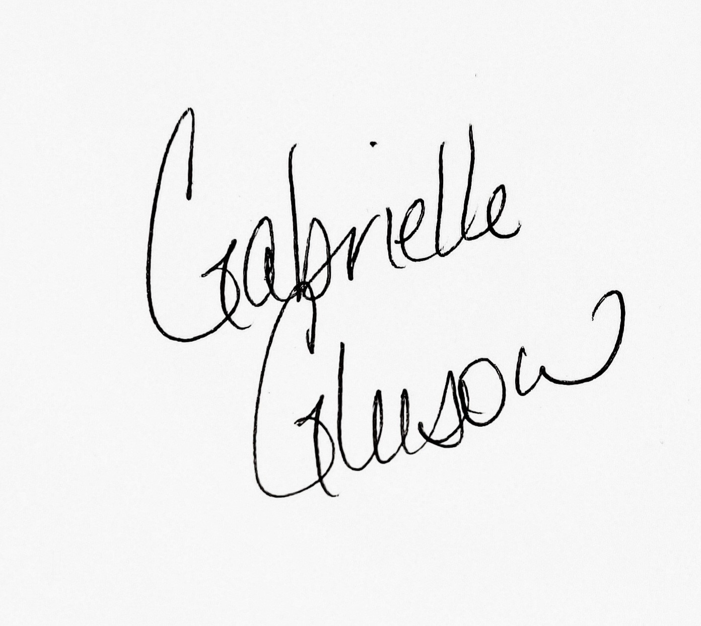 Gabe's signature